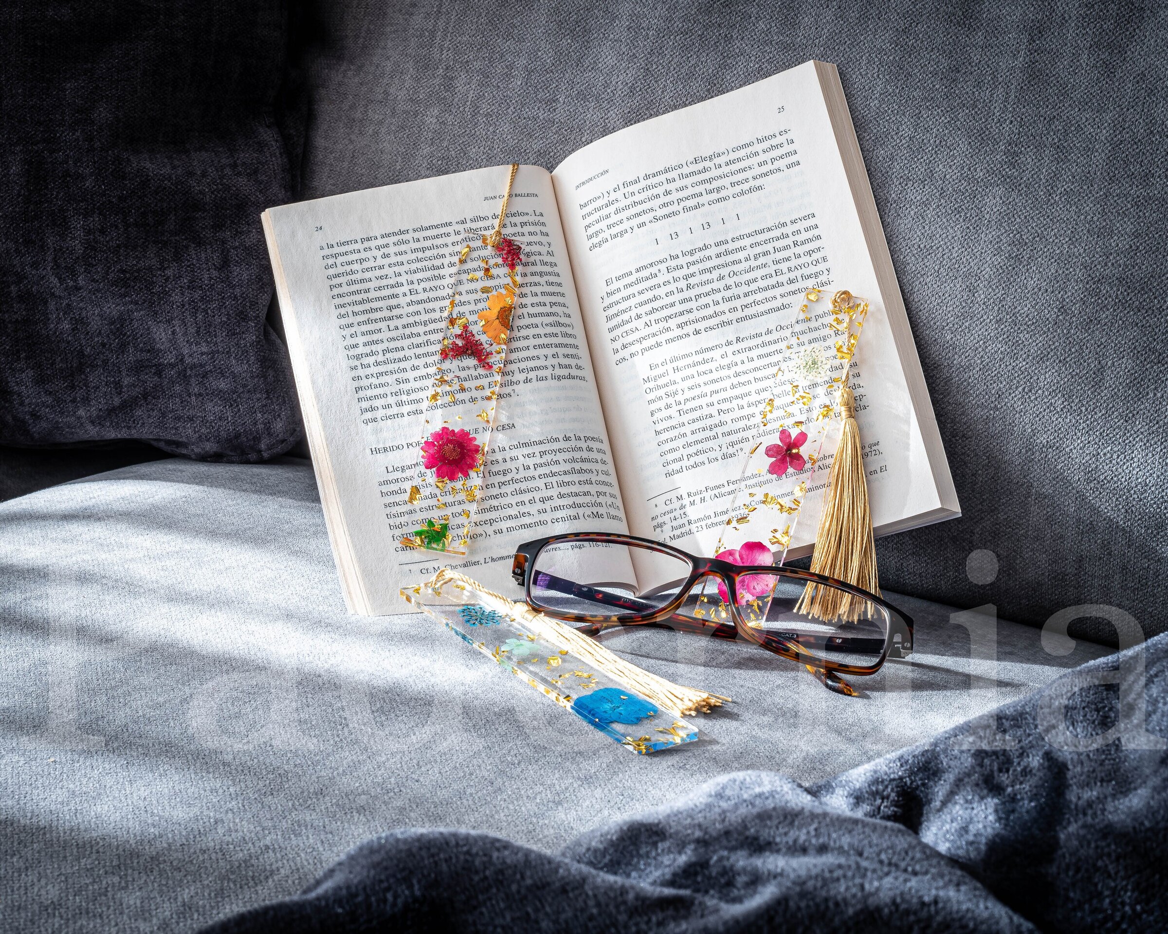 Marcapáginas Floral Fucsia - 2